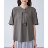 メタルパーツフロントフリルタイブラウス/通勤対応 | ROPE' PICNIC | 詳細画像19 