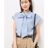【防シワ】リボンフレンチスリーブシャツ | ROPE' PICNIC | 詳細画像22