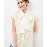 【防シワ】リボンフレンチスリーブシャツ | ROPE' PICNIC | 詳細画像31