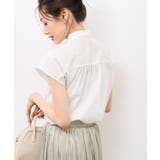 【防シワ】リボンフレンチスリーブシャツ | ROPE' PICNIC | 詳細画像7