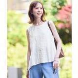 3Dレースノースリーブブラウス | ROPE' PICNIC | 詳細画像14 