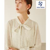 【YOKU MOKU/ヨックモック×ROPE' PICNIC】リボンブラウス | ROPE' PICNIC | 詳細画像1