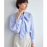 サックス(48) | ボウタイリボンシャツ/花粉ガード・防シワ | ROPE' PICNIC