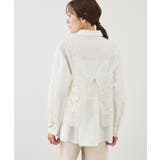 ペプラムシャツブラウス/UVカット・防シワ | ROPE' PICNIC | 詳細画像10 