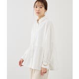 オフホワイト(15) | ペプラムシャツブラウス/UVカット・防シワ | ROPE' PICNIC