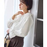 オフホワイト(15) | ハシゴレース×ラッフルフリルブラウス | ROPE' PICNIC