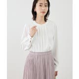 【WEB限定サイズ】配色アソートフロントタックブラウス | ROPE' PICNIC | 詳細画像11 