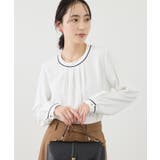 【WEB限定サイズ】配色アソートフロントタックブラウス | ROPE' PICNIC | 詳細画像17 