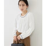 【WEB限定サイズ】配色アソートフロントタックブラウス | ROPE' PICNIC | 詳細画像19 