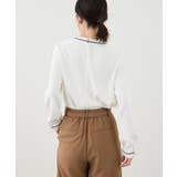 【WEB限定サイズ】配色アソートフロントタックブラウス | ROPE' PICNIC | 詳細画像21 