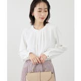 ホワイト(10) | 【WEB限定サイズ】配色アソートフロントタックブラウス | ROPE' PICNIC