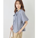 前後2WAYギャザーリボンデザインシャツ/UVケア・接触冷感・リンクコーデ | ROPE' PICNIC | 詳細画像12 