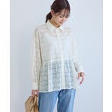 レースペプラムシャツブラウス | ROPE' PICNIC | 詳細画像13 