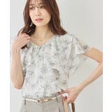 オフホワイト(15) | 花柄フェミニンブラウス | ROPE' PICNIC