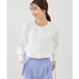 ホワイト(10) | 【WEB限定サイズ】配色アソートボウタイフウブラウス | ROPE' PICNIC