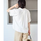 【ちゃんと+かわいい保証】カットジョーゼットスキッパーブラウス UVケア 接触冷… | ROPE' PICNIC | 詳細画像13