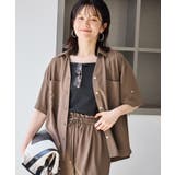 【ちゃんと+かわいい保証】カットジョーゼットスキッパーブラウス UVケア 接触冷… | ROPE' PICNIC | 詳細画像18