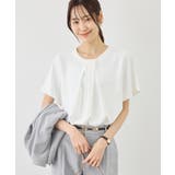 フロントタックタイハーフスリーブブラウス | ROPE' PICNIC | 詳細画像4