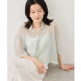 グリーンサブ(35) | シアーパールハーフスリーブブラウス | ROPE' PICNIC