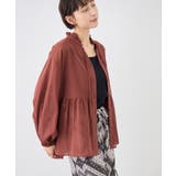 お着軽シャツシリーズ フリルカラーシアーペプラムブラウス/接触冷感・通気性 | ROPE' PICNIC | 詳細画像17 