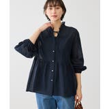 お着軽シャツシリーズ フリルカラーシアーペプラムブラウス/接触冷感・通気性 | ROPE' PICNIC | 詳細画像19 
