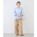 お着軽シャツシリーズ フリルカラーシアーペプラムブラウス/接触冷感・通気性 | ROPE' PICNIC | 詳細画像25 