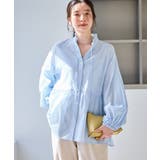 お着軽シャツシリーズ フリルカラーシアーペプラムブラウス/接触冷感・通気性 | ROPE' PICNIC | 詳細画像7 