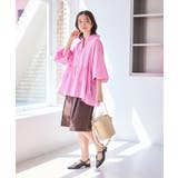 お着軽シャツシリーズ フリルカラーシアーペプラムブラウス/接触冷感・通気性 | ROPE' PICNIC | 詳細画像9 