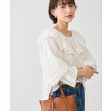 お着軽シャツシリーズ レース使い2WAYオフショルシアーブラウス 接触冷感 | ROPE' PICNIC | 詳細画像13 