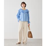 お着軽シャツシリーズ レース使い2WAYオフショルシアーブラウス 接触冷感 | ROPE' PICNIC | 詳細画像24 