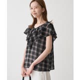 マドラスチェックボイルシアーブラウス | ROPE' PICNIC | 詳細画像4 