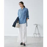 【emur/エミュール】ラウンドヘム抜き襟比翼シャツ | ROPE' PICNIC | 詳細画像18 