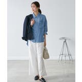 【emur/エミュール】ラウンドヘム抜き襟比翼シャツ | ROPE' PICNIC | 詳細画像19 