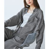 【emur/エミュール】ラウンドヘム抜き襟比翼シャツ | ROPE' PICNIC | 詳細画像2 