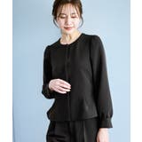 360°ウルトラストレッチ 羽織れるペプラムブラウス 花粉ガード | ROPE' PICNIC | 詳細画像4 