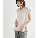 ベージュ(27) | パールディティールブラウス | ROPE' PICNIC