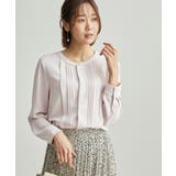 ラベンダー(52) | フロントピンタックブラウス | ROPE' PICNIC