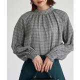 ブラック系(02) | 先染めチェックブラウス | ROPE' PICNIC