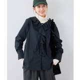 ブラック(01) | ラッフルブラウス | ROPE' PICNIC