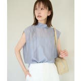 サックス(48) | インナーつきシアーブラウス | ROPE' PICNIC