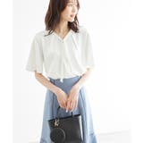 2サイズ展開/メタルボタンリボンタイハーフスリーブブラウス | ROPE' PICNIC | 詳細画像10 