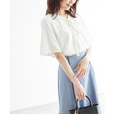 2サイズ展開/メタルボタンリボンタイハーフスリーブブラウス | ROPE' PICNIC | 詳細画像11 