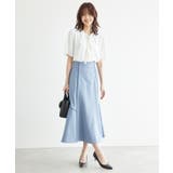 2サイズ展開/メタルボタンリボンタイハーフスリーブブラウス | ROPE' PICNIC | 詳細画像7 