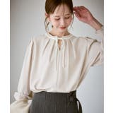 【前後2WAY】【WEB限定カラー】配色リボンブラウス/通勤対応 | ROPE' PICNIC | 詳細画像1 