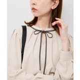 【前後2WAY】【WEB限定カラー】配色リボンブラウス/通勤対応 | ROPE' PICNIC | 詳細画像16 