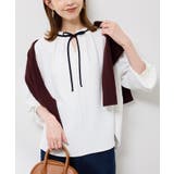 【前後2WAY】【WEB限定カラー】配色リボンブラウス/通勤対応 | ROPE' PICNIC | 詳細画像2 