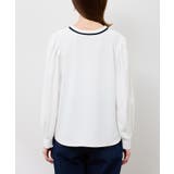 【前後2WAY】【WEB限定カラー】配色リボンブラウス/通勤対応 | ROPE' PICNIC | 詳細画像38 