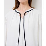 【前後2WAY】【WEB限定カラー】配色リボンブラウス/通勤対応 | ROPE' PICNIC | 詳細画像40 