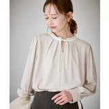 【前後2WAY】【WEB限定カラー】配色リボンブラウス/通勤対応 | ROPE' PICNIC | 詳細画像6 