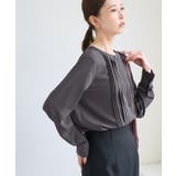 チャコール(06) | フロントピンタックブラウス/一部WEB限定カラー | ROPE' PICNIC